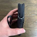 Jenny Packham Boudoir Glitter Wallet ID Case Wristlet Clutch Zip Around Black Photo 4