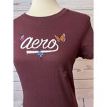 Aeropostale NWT Tee Shirt Classic Crew Medium T-Shirt Butterfly Butterflies Y2K Photo 8