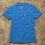 FIGS Siaya Capri Blue V Neck Scrub Top XXS Photo 2