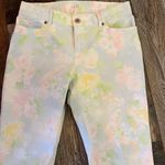 J.Jill  pastel floral denim Capri size 4 Photo 1