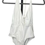 Rachel Pally Bridget Maillot White Halter Braid Photo 0