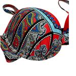 Swimsuits For All Paisley Underwire Bikini Top NWT Size 14 Red Photo 10