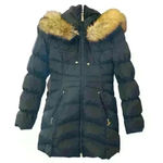 Laundry by Shelli Segal NWOT Women's Hooded Faux Fur Puffer Jacket, size XS Photo 2