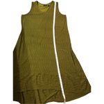 H by Halston Halston Dress Womens High Low Hunter Green Stripes Tank Style size XL Photo 6