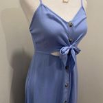 Mimi Chica  Periwinkle Blue Lilac Purple Cutout Tie-Front Midi Dress - XS Photo 11