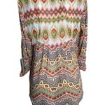 Fig and Flowers Button Up Blouse Size Small (Preowned) Orange Photo 2