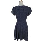 Altar'd State  Dress Medium Blue Short Sleeve Fit‎ Flare Casual Cottagecore Photo 4