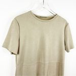 ZARA Faux Suede Mini Dress L Tan Photo 4