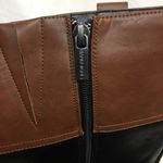 Bandolino Tall Black Brown Vegan Leather Buckle Zip Up Boot Size 61/2 Photo 4