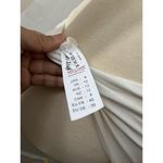 Nasty Gal  white satin part time lover bare Shoulder Long Sleeve bodysuit Size 8 Photo 4