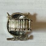 Fun and big Silver color Owl Ring with Glasses Fashion ring Black Photo 1