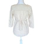 Old Navy Linen Maternity Top Beige Blouse Womens Size XS Maternity Photo 1