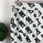 Juicy Couture White & Black Logo Print Cozy lounge Pajama Pants M Photo 2