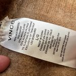 Vince Contrast Tip Wool Alpaca Mock Neck Sweater Contrast Trim Camel Large Photo 6