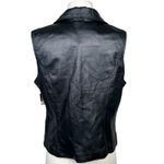 Dream Apparel Leather Motorcycle Vest Black Large Indie Sleaze Grunge Revival Photo 3