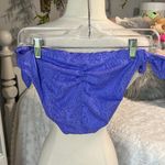 Purple Lace Ruffle Tie Side Bikini Bottoms Photo 5