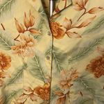 Tommy Bahama Vintage  Silk Yellow Hawaiian Shirt size small‎ Photo 1