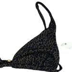 ANDIE NWT  Swim X Demi Moore The Tropez Triangle Bikini Top S Black Gold #3326 Photo 3