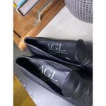 AGL Attilio Giusti Leombruni Black Leather Stud Venetian Loafers Size US 6 Photo 6