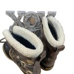 Sorel  Pac Tan Graphic Lace Up Fur Trim Winter Snow Boots Women Sz 8 Photo 7