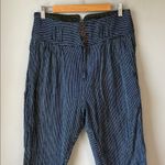 Free People  Rumors Yarn Dye Harem Pants NO BELT Photo 2