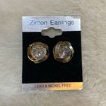 Zircon Knot Stud Earrings Soft gold Photo 0