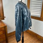 T Alexander Wang Oversized Crew Neck Drawstring Windbreaker Sweatshirt Size S Blue Photo 3