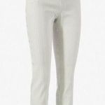 Chico's Chico’s 00 US XS 2 Perfect Stretch Girlfriend Slim Leg Ankle Jean Beige Striped Photo 0