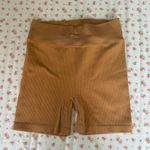 Bo+Tee Women's Tan Ribbed Shorts Photo 0