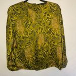 ZARA  tiger print satin blouse size xs Photo 0