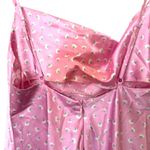 ZARA Floral Satin Effect Mini Dress Pink XS Photo 3
