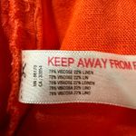 Free People  skort orange tiered short linen viscose blend spring summer Small Photo 4