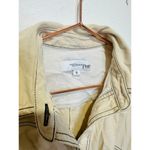 ROSETTA GETTY x RTR Beige Twill Collared Short Sleeve Bone Stitching Dress 0 Photo 5