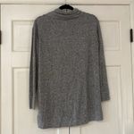 Aerie  Just Add Leggings‎ Sweater Heathered Gray Size Medium Cowl Neck Drawstring Photo 6
