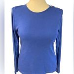 Ralph Lauren Blue Crewneck Side Buttons Long Sleeved Tee XL Cotton Size undefined Photo 0