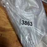 VTG Cabernet Bustier Corset 36D Ivory Bridal Lingerie Satin Jacquard Lace Retro White Size undefined Photo 9