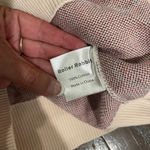 Roller Rabbit Hearts Sweater Knit Top Cream Black Pink Women's Size Small Photo 5