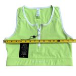 Balance Athletica Vitality Women’s M Isotope Zip Front Crop Top Sports Bra Neon Photo 6