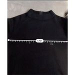 Women’s Black Lightweight Knit Sweater Mock Neck MEDIUM Photo 4