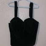 No Boundaries super soft plush velour velvet corset crop top Photo 0