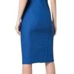 Zac Posen Haley Dress 12 Lapis Blue Sleeveless V-Neck New Photo 1