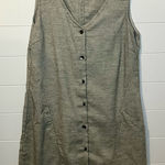 Horny Toad Gray Button-Front Midi Dress Wool Blend Medium Minimalism Casual Photo 0