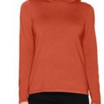 Pendleton  orange silk blend mock turtleneck Photo 0