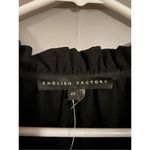 English Factory  Black Tassel Trim Ruffle Hem Tiered Dress Size 2X NWOT Photo 5