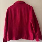 Coldwater Creek  Women's Tweed Pink Zip Up Jacket Stylish Suit Blazer Size 16 Photo 4