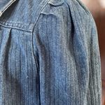 Vintage 80’s puff sleeve denim bomber jacket. Size‎ M Size M Photo 1