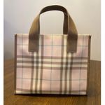 Burberry  Pink Nova Check PVC Canvas Tote Y2K Vintage Photo 1