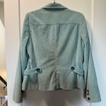 Banana Republic  Dusty Blue Green Corduroy Blazer Button Front Cotton Workwear 16 Photo 3