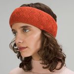 Lululemon Chevron Knit Ear Warmer NWT Canyon Orange (One Size) Photo 10
