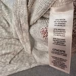 Chico's Chico’s Metallic Silver Animal Print Sweater Tunic Top Size 3/XL Short Sleeve Photo 6